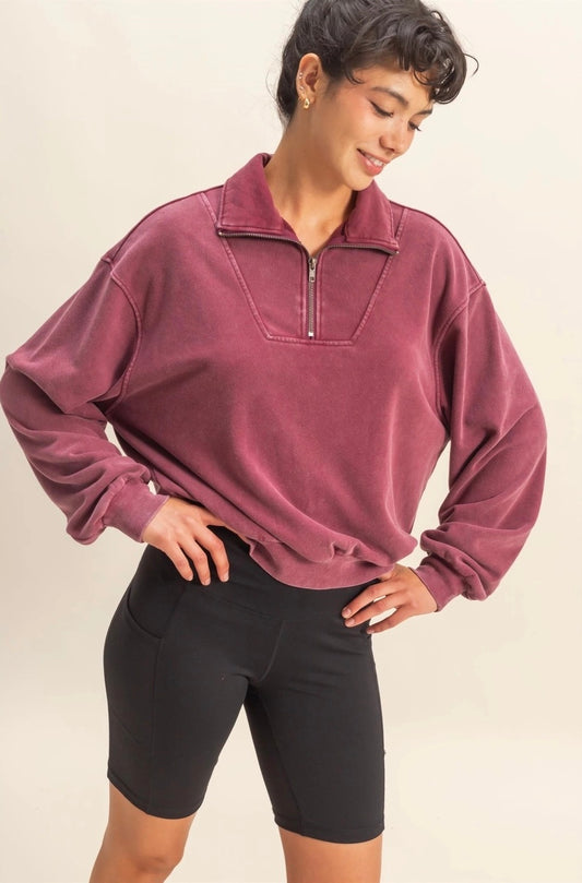 Basic Quarter Zip Pullover