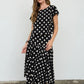 Polka Dot Lace Trim Skirt Set