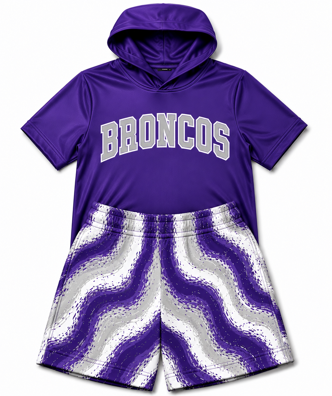 KIDS- custom hoodie & shorts set (team name)