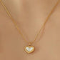 18K STAINLESS HEART NECKLACE