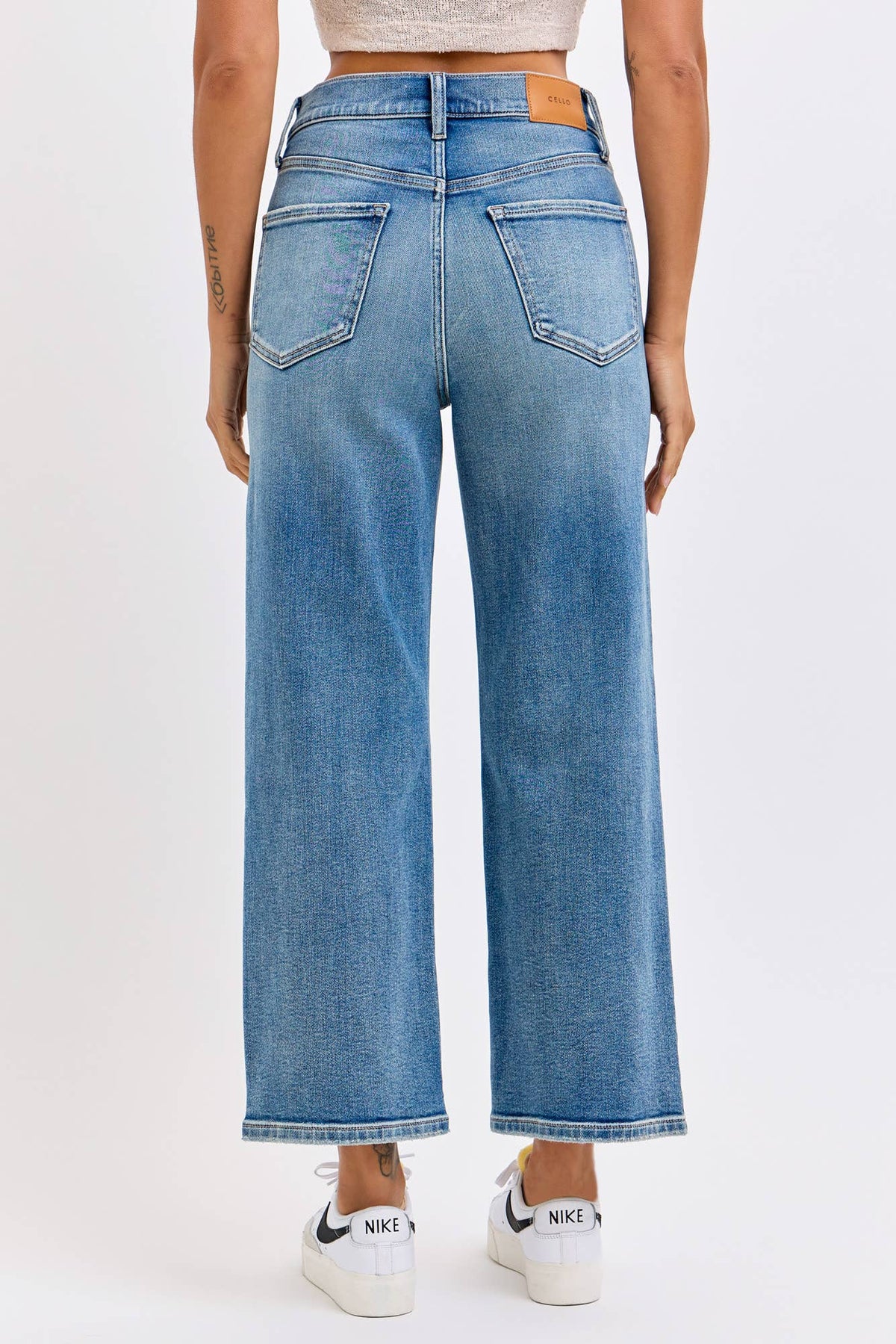 Super High Rise Crop DAD Jeans [WV79877RS-M]