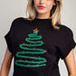 Christmas Tree Short Sleeve Sweater