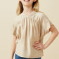 Girls Textured Dolman Sleeve Top