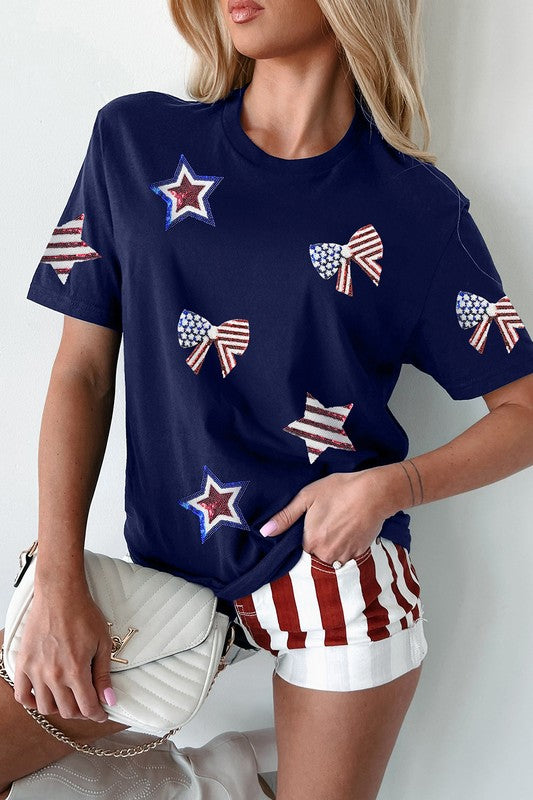 Star-Spangled Bows Tee