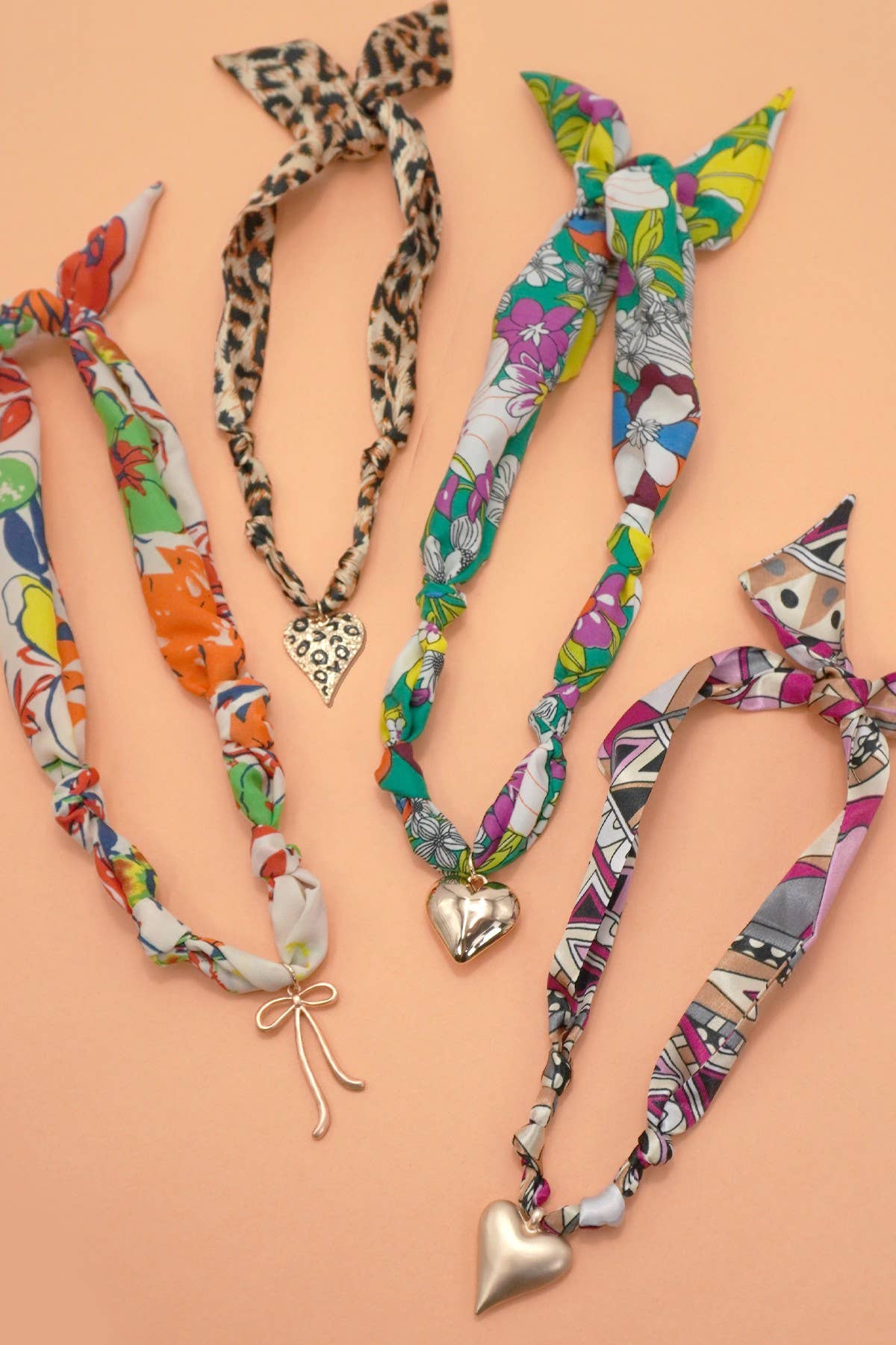 HANDMADE PRINTED SCARF NECKLACE | 80N91790