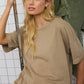 WASHED EXPOSED SEAM RELAXED T-SHIRT