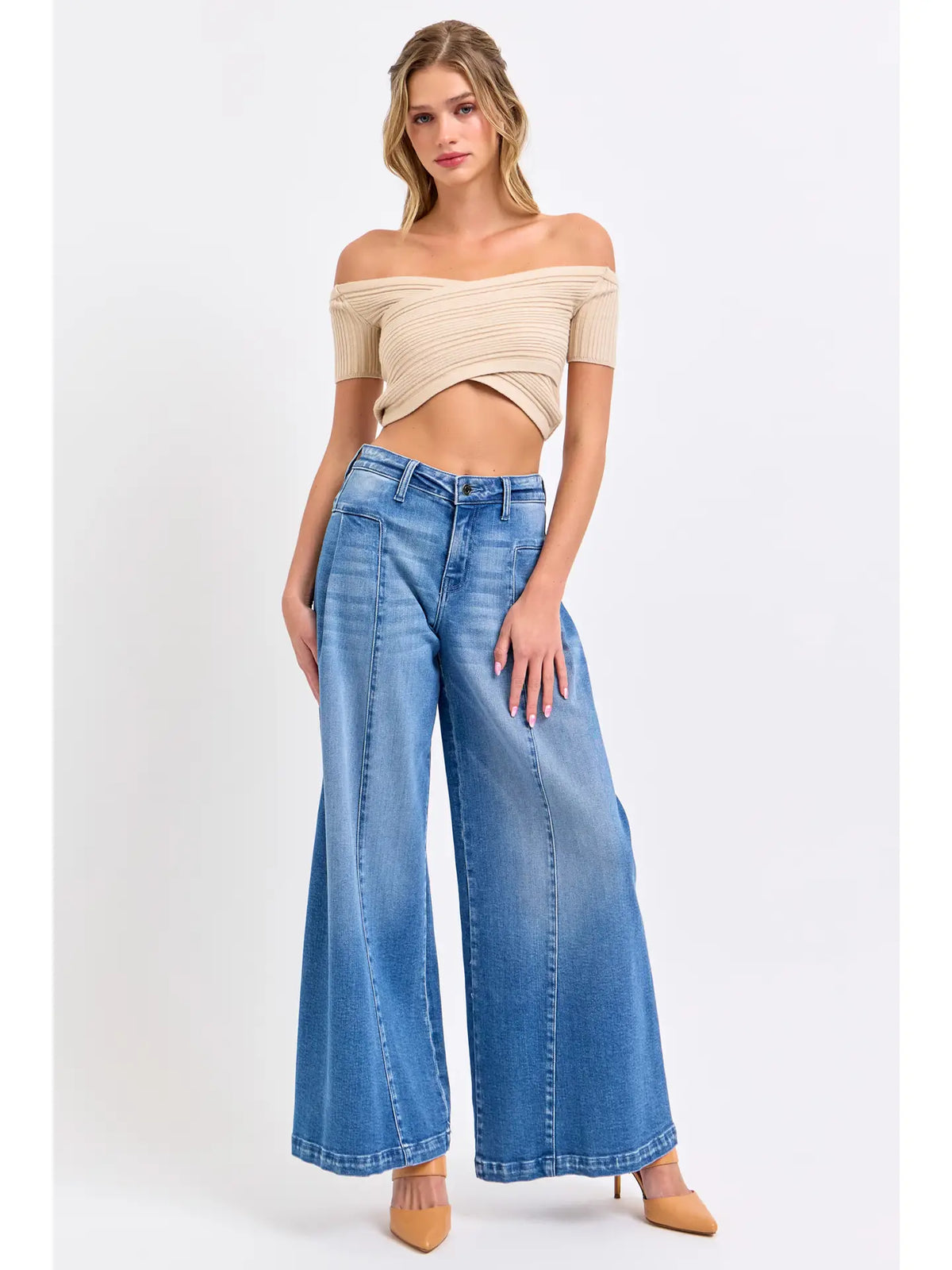 Wide Leg with Side Pleats