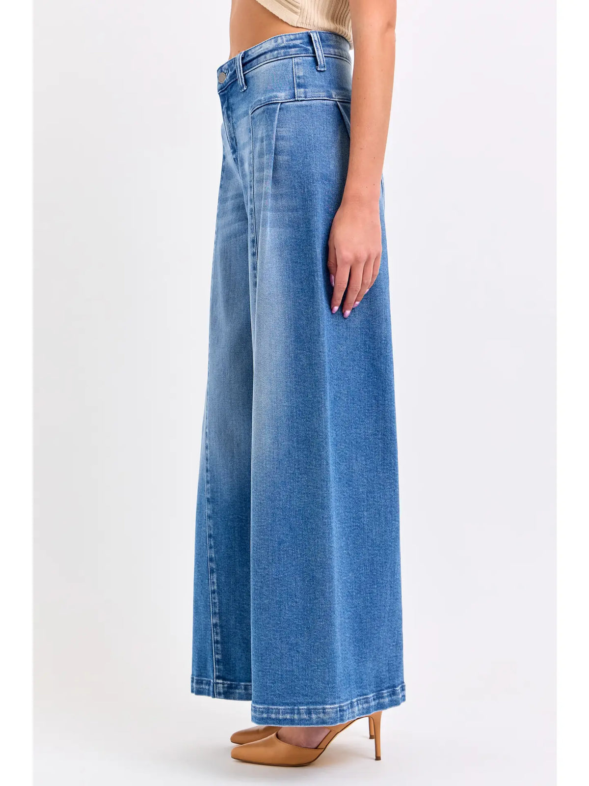 Wide Leg with Side Pleats