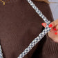 Andi x Rad Rev Grey Checkered Lanyard