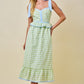 Honeydew Gingham Midi