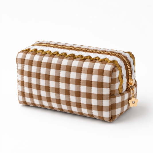 Ellison+Young Gingham Cosmetic Case