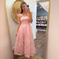 Baby Pink Tie Strap Midi