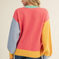 Pearl Color-blocked Merry Sweater Top