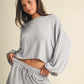 Hacci Long Sleeve Short Set