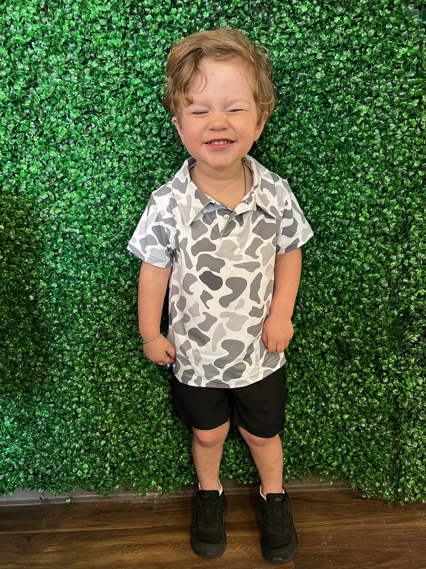 Texas Grey Camo Polo