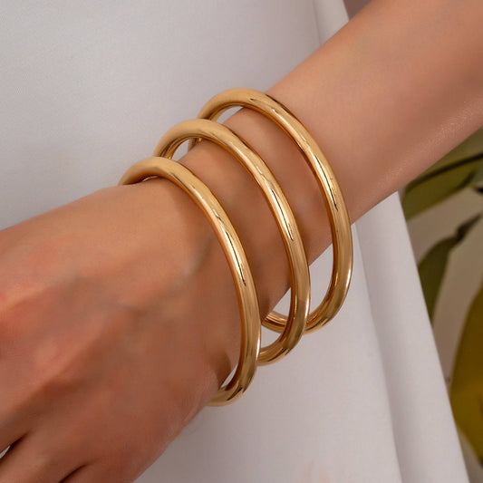 Triple Tube Bangle Set