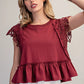 Lace Sleeve Tee