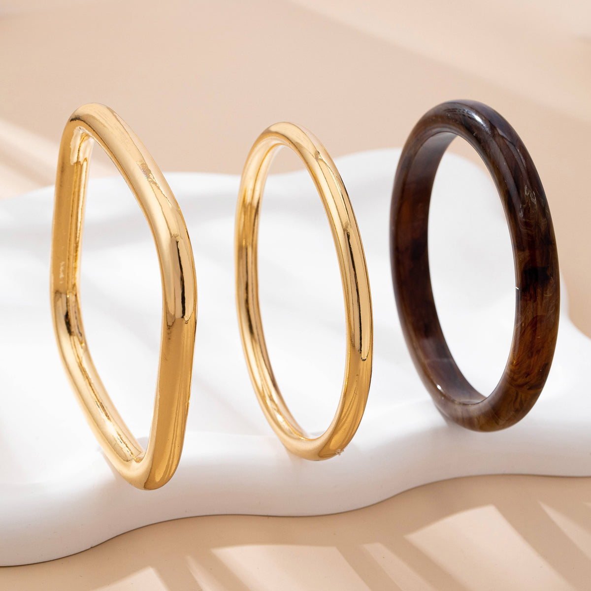 Tort & Gold Bangle Trio Bangle Set | 80B1586