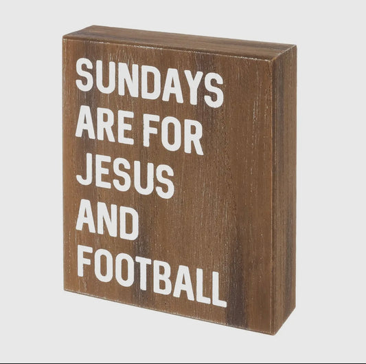 Jesus & Football Sign