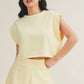 Mineral Washed Open Back Blouse