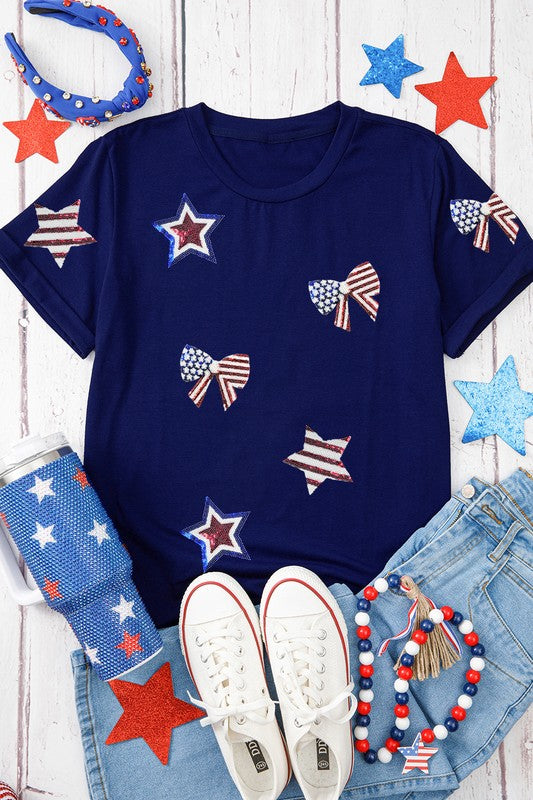 Star-Spangled Bows Tee