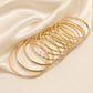 Gold-Tone Multi-Pattern Bangle Set | 40B5253