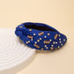 Game Day Football Jeweled Headband with Pearl Accent