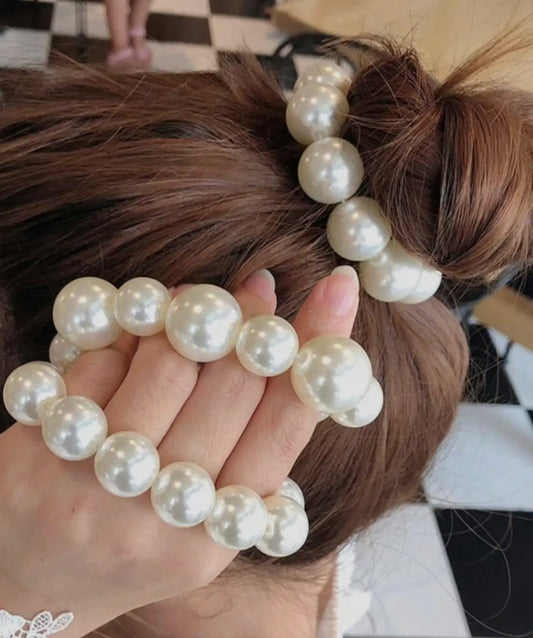 Large Chunky Pearl Hairties