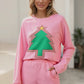 Christmas Tree Patch Pullover Set