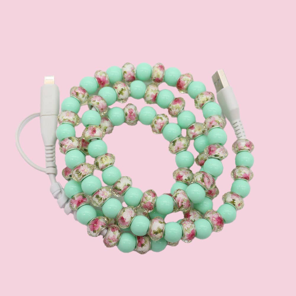 Beaded Data Cable 2 in 1 type-c to ip15