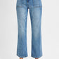 Plus Ankle Flair Patch Pocket Jeans