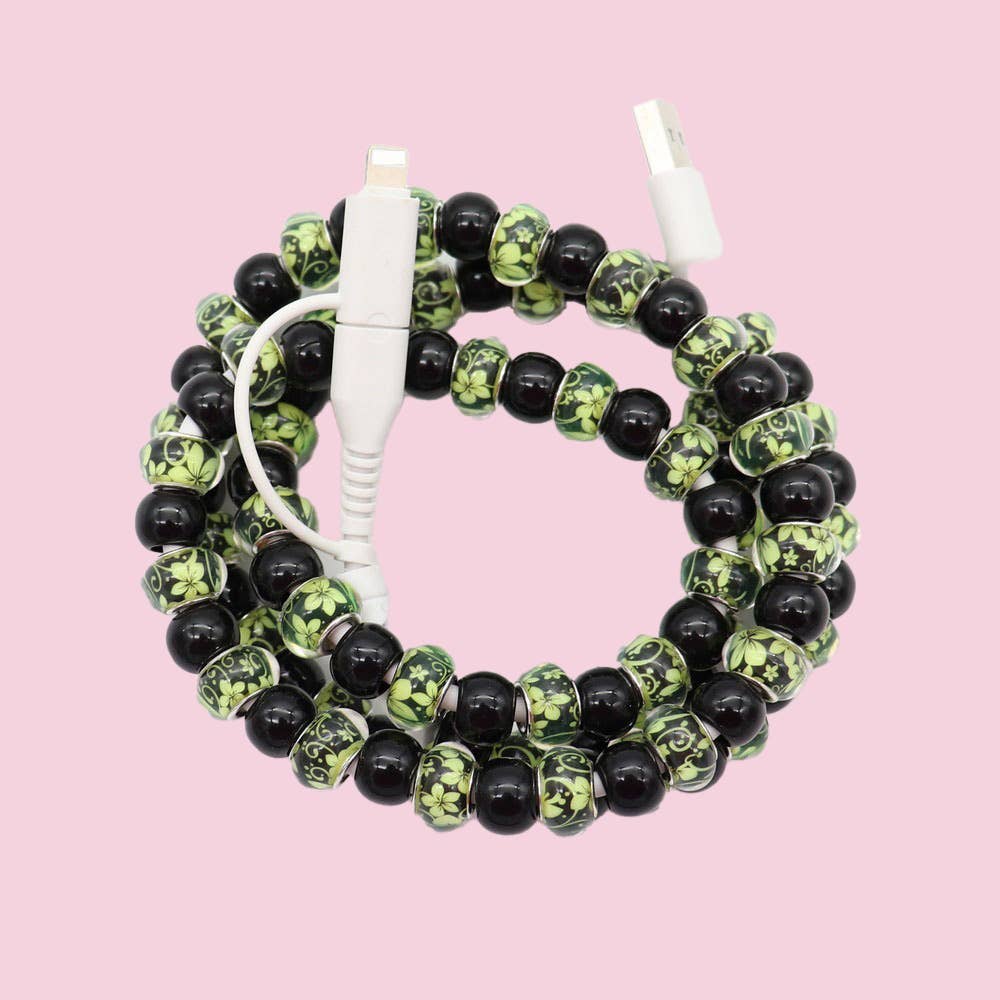 Beaded Data Cable 2 in 1 type-c to ip15