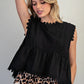 Peplum Lace Sleeveless Top