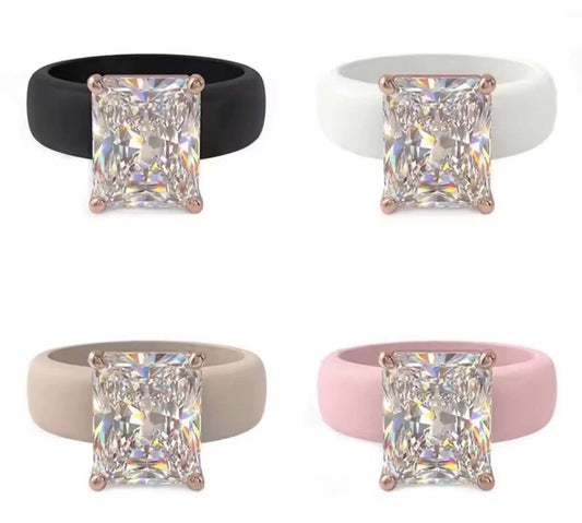 Rubber Diamond Ring