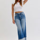 Cello High Rise Crop & Cuff Jeans