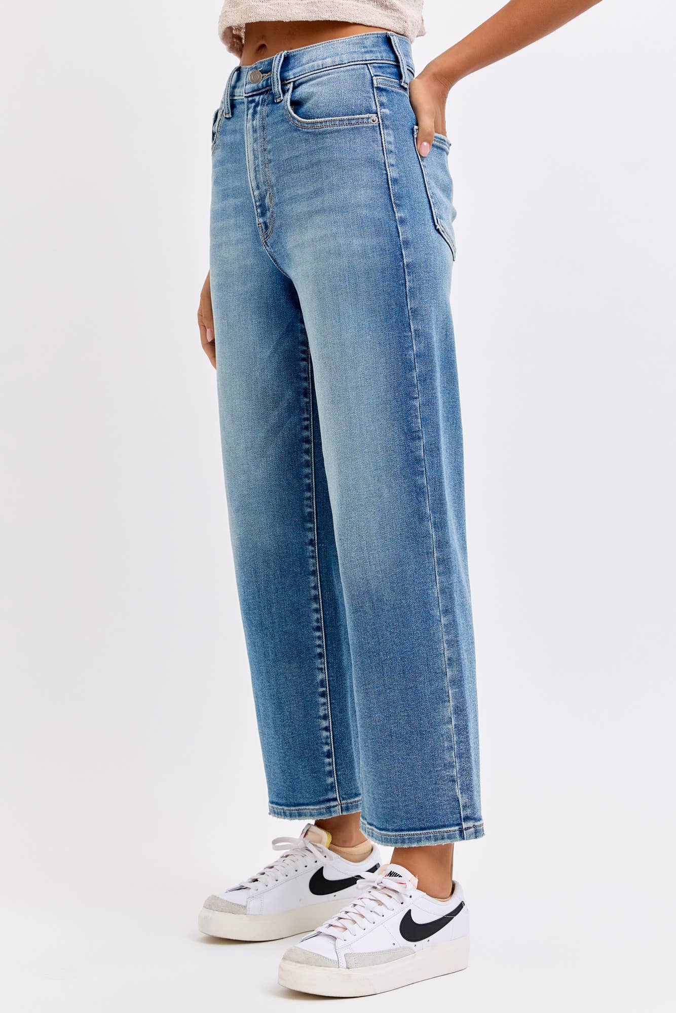 Super High Rise Crop DAD Jeans [WV79877RS-M]