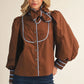 Tie Collar Double Cuff Top