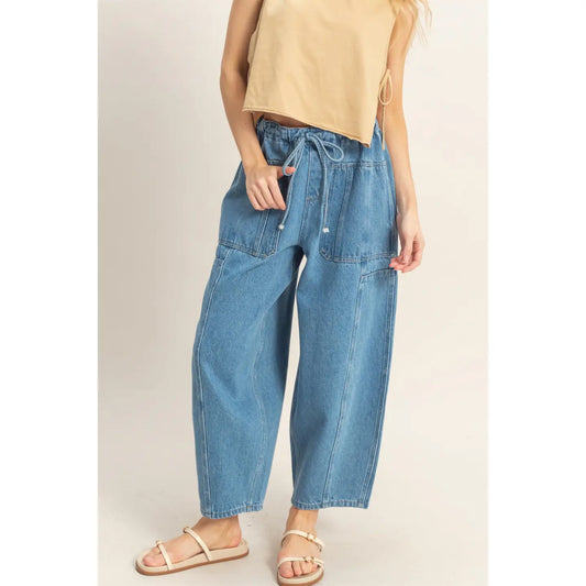 Wide Pants with Oversize Pockets