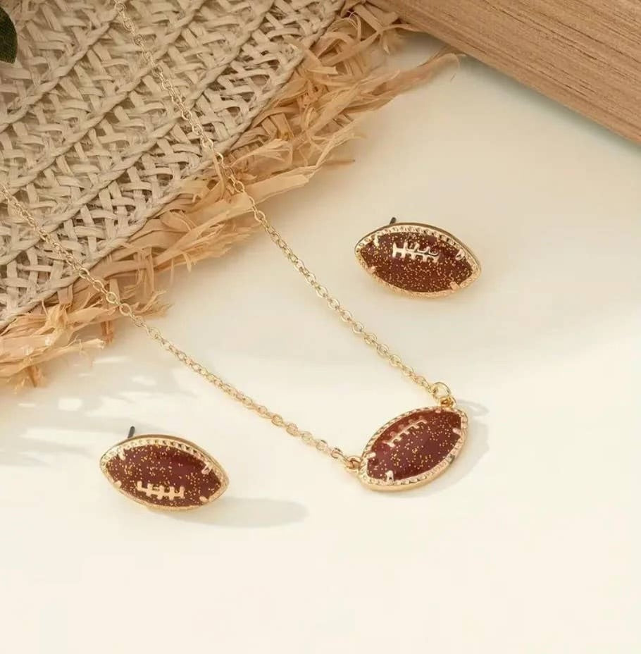 Football Matching Earrings +
Necklace Sets