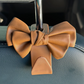 Pleather Bow Car Hanger