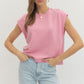 Textured Cap Sleeve Top