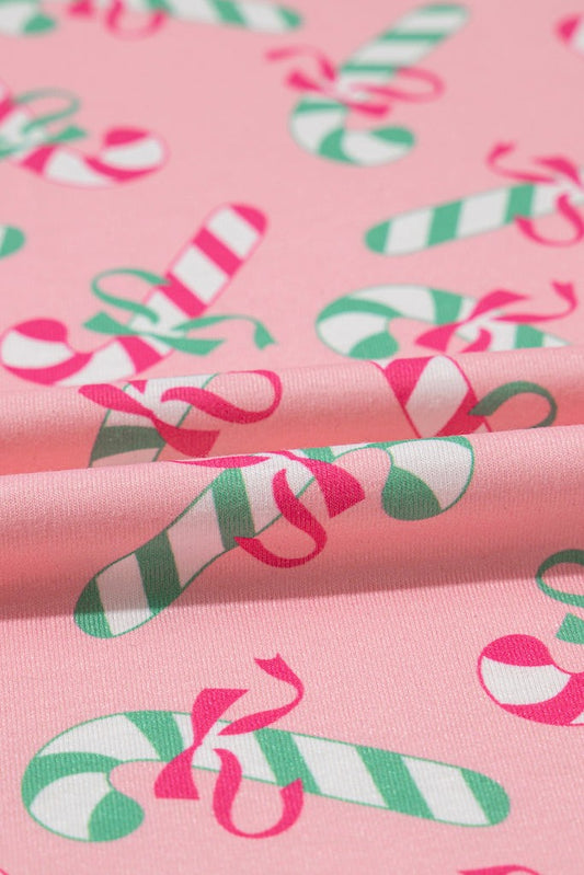 Candy Cane Pajamas - Pink