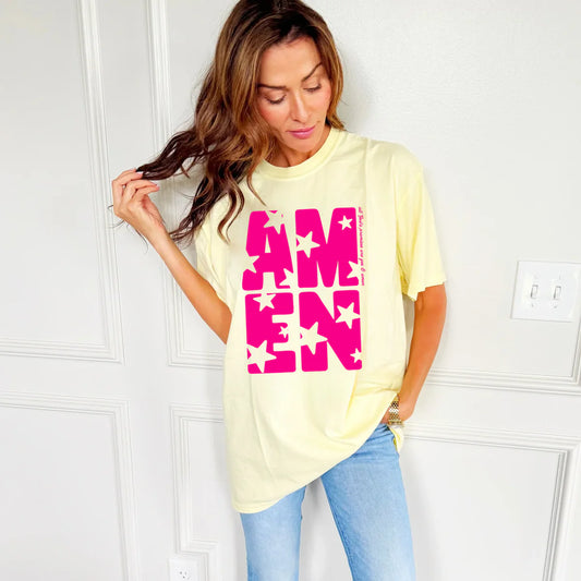 AMEN stars tee