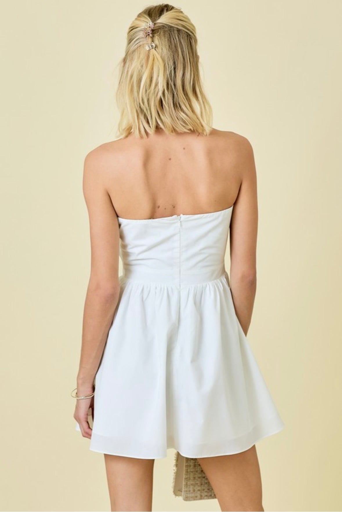 Strapless Fit & Flair Mini Dress