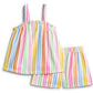 Girls embroidered stripe 2 pc set