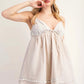 Striped Sleeveless Baby Doll Mini Dress