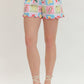 Summer Patch Print Shorts