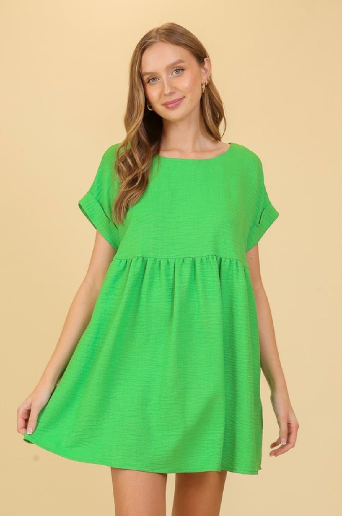 Cozy Babydoll Dress with Pockets