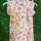 Kids Floral Pink Pearl Snap Dress