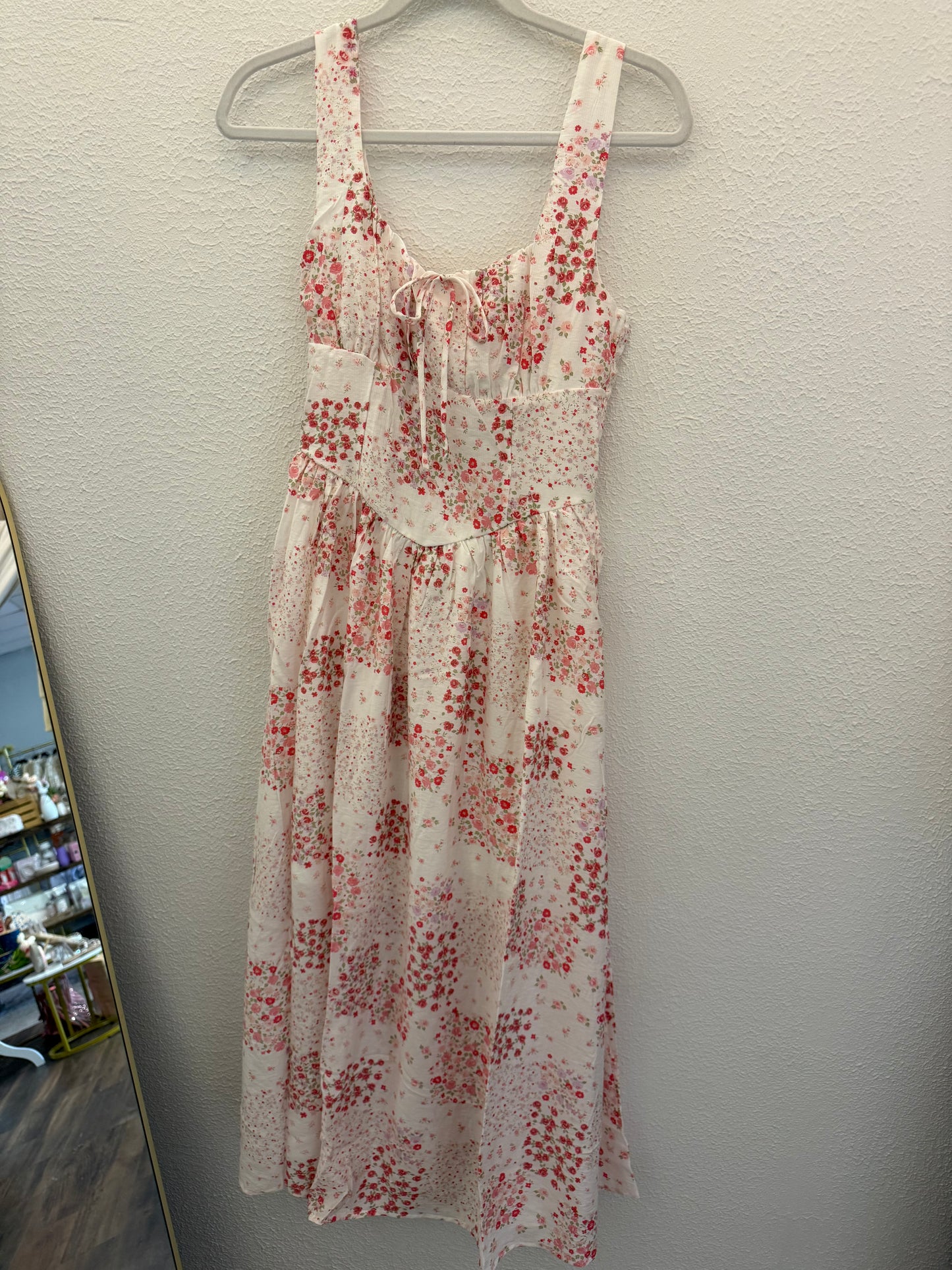 Pink Multi Floral Maid Dress
